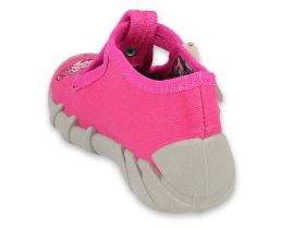 BEFADO MUMMY & ME 110P436 Бебешки текстилни обувки за момиче, Фуксия с еднорог